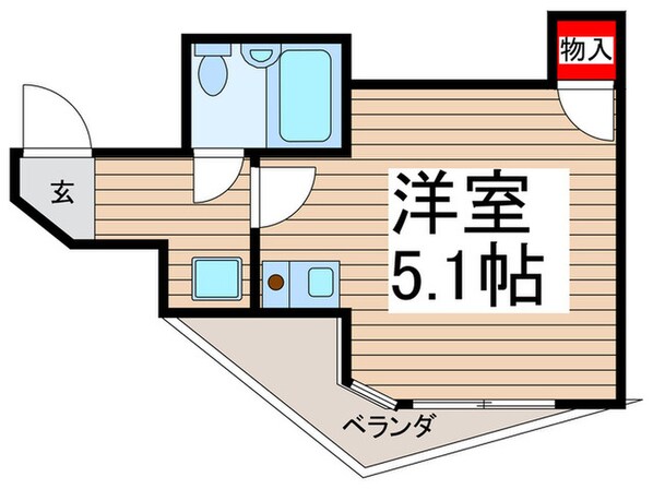 ヴァンテアンⅢの物件間取画像